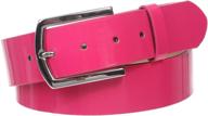 nifty nickel synthetic leather women's fashion patent accessories: trendy belts logo