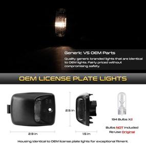 img 3 attached to 🚘 VIPMOTOZ OE-Style License Plate Light Tag Lamp Housing Assembly Upgrade for 2005-2015 Toyota Tacoma & 2000-2013 Tundra Pickup Truck