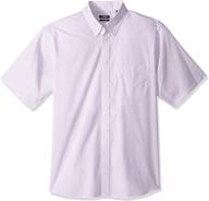 👔 izod regular short sleeve check men's shirt: effortlessly stylish clothing choice logo