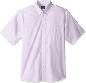 img 2 attached to 👔 Izod Regular Short Sleeve Check Men's Shirt: Effortlessly Stylish Clothing Choice