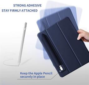 img 1 attached to 🖊️ YUOROS Pencil Grip Sleeve: the Ultimate Pen Holder Case for Apple Pencil, iPad Pro, Stylus Case, and Surface Pen Sleeve - 2 Pack (Blue, Black)