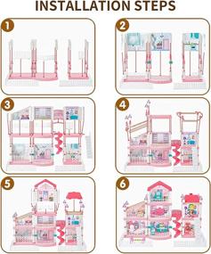 img 1 attached to 🏠 Exploring Endless Dollhouse Fun: LEAMEERY Three Story Furniture Accessories Unveiled!