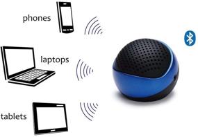 img 2 attached to 🔊 AYL Портативная беспроводная мини-система динамиков Bluetooth - наушники и универсальное устройство (тиффани синий) - ПК, сотовый телефон, планшет, MP3-плеер - с громкоговорителем и 3-летней гарантией