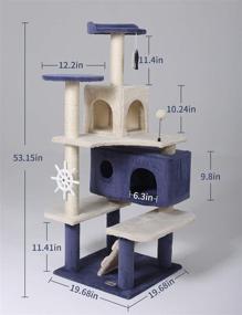 img 2 attached to 53Inches Multi Level Comfortable Perched Activity