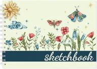 📔 120gsm vintage floral sketch book - 8x11.5 inch floral notebook for drawing, writing, and sketching - pack of 2 sketch pads logo