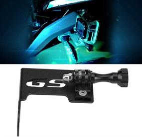 img 1 attached to 🏍️ Black Motorcycle Front Left Camera Support Bracket for BMW R1200GS LC and R1200GS LC ADV - Compatible with GoPro