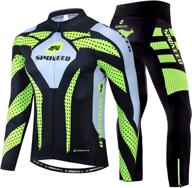 🚴 sponeed men's cycling jersey: ultimate full sleeve riding wear with long sleeve t-shirt and pants логотип