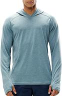 haimont men's lightweight sun hoodie: maximum uv protection, long sleeve workout shirt with thumbholes for an athletic fit logo