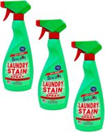🧺 soilove laundry stain remover spray for clothes - 3 pack, 22 oz: effective stain removal for blood, grass, grease, and more! logo