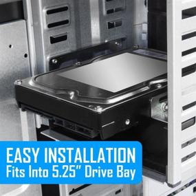 img 3 attached to 🖥️ Kingwin SSD HDD Mounting Kit Internal - Convert 3.5” SSD or HDD to 5.25 Inch Drive Bay - Includes Mounting Screws, Quick Installation [HDM-229]