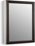 🚿 kohler k-2967-br1 20x26 aluminum bathroom medicine cabinet with oil-rubbed bronze framed mirror door - recess/surface mount logo