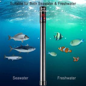 img 3 attached to 🐠 Insputer 300W Aquarium Heater: Submersible Titanium with Temperature Display & External Thermostat Controller for 50-60 Gallon Betta Tanks