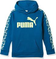 puma boys pullover hoodie black boys' clothing : active логотип