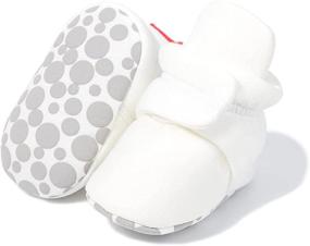 img 4 attached to 👶 Sawimlgy Newborn Infant Baby Cotton Booties: Stay On Non-Skid Sock Slippers - Soft, Ankle Boots with Grippers for Toddler Crib and First Walkers - Perfect Birthday or Shower Gift!