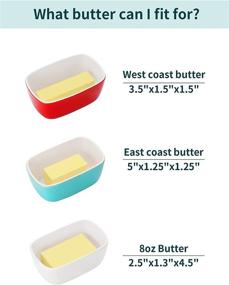 img 2 attached to Teocera Porcelain Butter Covered Container: Keeping Your Butter Fresh and Flavorful!