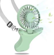 funme hands-free usb personal fan - green necklace fan with 3350mah battery, up to 17 hours of use, rechargeable & portable, 3 speeds, foldable design, soft light - ideal for outdoors, travel, and indoor activities logo