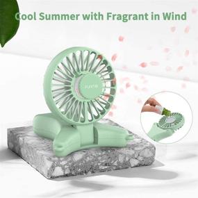 img 1 attached to FUNME Hands-Free USB Personal Fan - Green Necklace Fan with 3350mAh Battery, Up to 17 Hours of Use, Rechargeable & Portable, 3 Speeds, Foldable Design, Soft Light - Ideal for Outdoors, Travel, and Indoor Activities