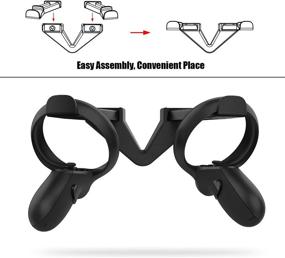 img 1 attached to 🎮 Convenient Wall Hook Stand for Oculus Rift S Headset and Touch Controllers by AMVR
