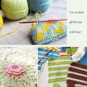 img 2 attached to 🧶 Ultimate Crochet Hooks Set: 14 Pcs Hooks, 58 Pcs Needle Accessories, Aluminum Hooks, Marking Clips, Large Eye Needles - Perfect for Yarn Craft!