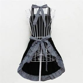 img 2 attached to Hyzrz Cute Retro Vintage Ladies Kitchen Aprons with Pockets for Women Girls – Flirty, Lovely, and Perfect for Mother's Day Gift