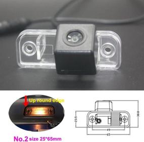 img 2 attached to LYNN Backup Camera With Waterproof HD Night Vision Rear View Camera And 170 Degree Super Wide Angle Reverse Camera For CLK W209 C Class/W203 E Class/W211 CLS/W219 (No