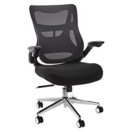 🪑 amazoncommercial high-back mesh chair with advanced lumbar technology - ergonomic and infinite adjustability, black logo