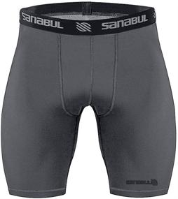 img 2 attached to Sanabul Compression Shorts Large Black