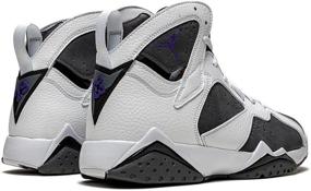 img 2 attached to 👟 CU9307 Jordan Retro Grey Black Varsity Purple Shoes