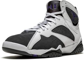 img 1 attached to 👟 CU9307 Jordan Retro Grey Black Varsity Purple Shoes