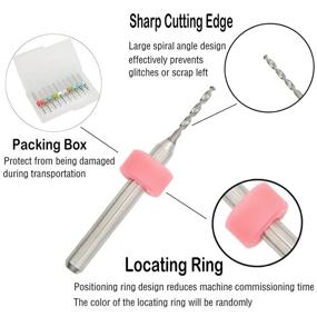 img 1 attached to 🔧 Точный карбидный инструмент для гравировки плат - 0,3 мм до 1,2 мм от BOOTOP