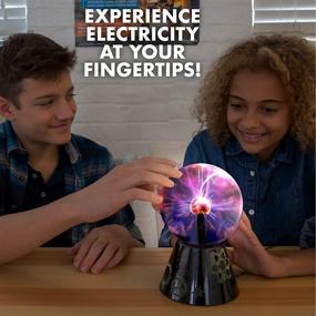 img 1 attached to ⚡ Plasma Globe by The Young Scientists Club: STEM Toys for Kids, Light Show, Electricity Experiments, Glow-in-The-Dark Fun