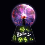 ⚡ plasma globe by the young scientists club: stem toys for kids, light show, electricity experiments, glow-in-the-dark fun logo