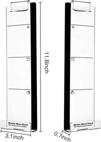 img 1 attached to 📝 Convenient Computer Monitor Memo Board: Acrylic Sticky Note Holder & Phone Stand (Left&Right)