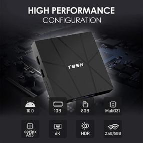 img 3 attached to Ultimate Android 10.0 TV Box: T95H H616 with 1GB RAM, 8GB 📺 ROM, Quad-core, Dual WiFi, HDMI 3D, H.265, 6K HD, Ethernet - Unbeatable Performance!