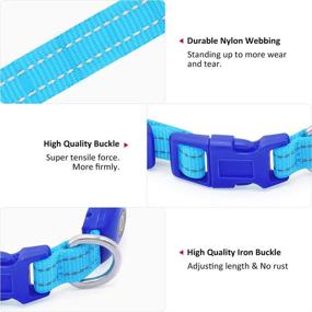 img 1 attached to 🐶 Glowseen Small LED Dog Collar - USB Rechargeable Light up Adjustable Collar for Small Dogs & Cats, Reflective at Night - Enhance Visibility & Ensure Pet Safety