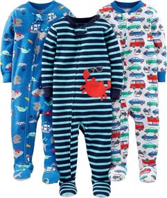 img 4 attached to 👶 Carters Toddler Pajamas for Boys - Sleepwear & Robes for Simple Joys