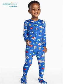 img 3 attached to 👶 Carters Toddler Pajamas for Boys - Sleepwear & Robes for Simple Joys