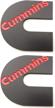 cummins stickers emblems tailgates nameplate exterior accessories logo