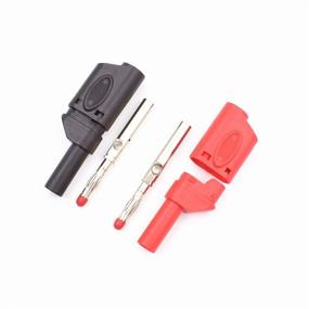 img 1 attached to 🔌 10Pcs Fully Insulated Multimeter Test Leads with Banana Plugs & Stackable Connectors