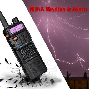 img 2 attached to 📻 TIDRADIO GM-5R GMRS Двухдиапазонное радио с возможностью ретранслятора, продленным аккумулятором на 3800 мАч, двойным сканирующим приемником и 11 каналами NOAA для прогноза погоды.