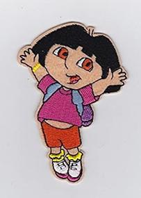 img 2 attached to 🎒 DORA the EXPLORER Iron On/Sew On Patch with Backpack Embroidery Detail