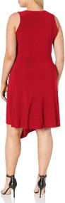 img 1 attached to 🌟 Flattering Plus Size Sleeveless Asymmetrical Women's Clothing by Star Vixen