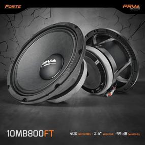 img 3 attached to 🔊 PRV AUDIO 10MB800FT 10" Среднечастотный динамик, 800 Вт программа мощности, 8 Ом, 2,5" голосовая катушка, 400 Вт RMS Профессиональный аудио среднечастотный динамик (один)