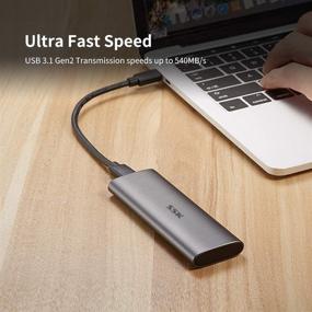 img 1 attached to 💾 SSK 1TB Portable External SSD: High-Speed USB-C Mini SSD for Laptop, Typc C Phones, and More, with 550MB/s Data Transfer