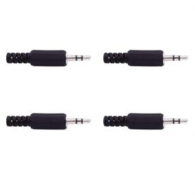 img 2 attached to 🎧 Fancasee (4 Pack) 3.5mm TRS Stereo Male Plug Replacement Connector for Headphone Headset Earphone Cable Repair – Solder Type DIY Audio Cable Jack 1/8" 3.5mm