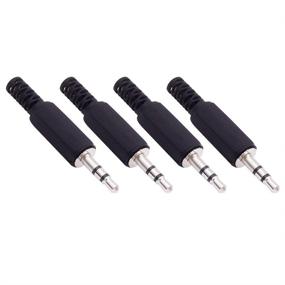 img 4 attached to 🎧 Fancasee (4 Pack) 3.5mm TRS Stereo Male Plug Replacement Connector for Headphone Headset Earphone Cable Repair – Solder Type DIY Audio Cable Jack 1/8" 3.5mm
