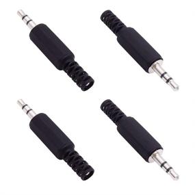 img 1 attached to 🎧 Fancasee (4 Pack) 3.5mm TRS Stereo Male Plug Replacement Connector for Headphone Headset Earphone Cable Repair – Solder Type DIY Audio Cable Jack 1/8" 3.5mm