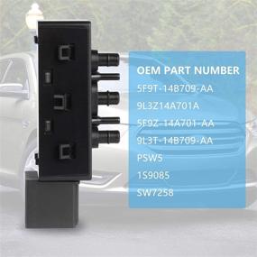 img 1 attached to Power Seat Switch Assembly: Ford, Lincoln, Mercury Compatible - Replacement for PSW5, SW7258. Check Image or Description for Fitment Details