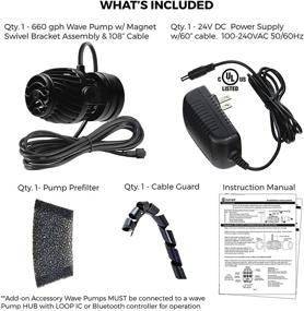 img 1 attached to 🌊 Current USA eFlux Accessory Wave Pump: Ultra Quiet, Compact, Compatible with Loop, for Marine & Freshwater Aquariums