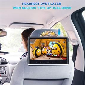 img 3 attached to 🚗 NAVISKAUTO 12" Car DVD Player: HD Screen, Headphone Mounting Bracket, AV Sync Support & More!